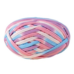 ポリエステル布糸 1 束  手編みの太い糸  クロゼット布糸  カラフル  5mm  約32.81ヤード（30m）/かせ&nbsp;OCOR-SZ0002-10F