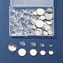 DIY Blank Dome Link Connector Making Kit&nbsp;DIY-FS0005-48