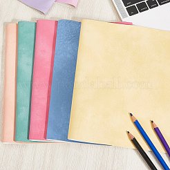 8枚 8色 つや消しPVC イミテーションレザー生地  DIYクラフト用品  ミックスカラー  330x200mm  1pc /カラー&nbsp;DIY-CL0002-20A