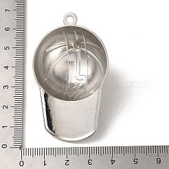 合金ペンダント  カドミウムフリー＆鉛フリー  帽子  プラチナ  57x34.5x16.5mm  穴：2.7mm&nbsp;FIND-A038-29P