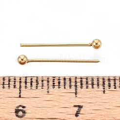 304 Stainless Steel Head Pins&nbsp;STAS-T065-15mm-20G