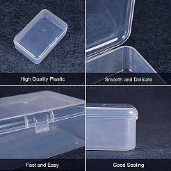 プラスチックビーズ収納ケース  コラム  透明  90x60x32mm&nbsp;CON-BC0003-11