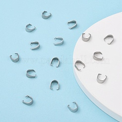 Tarnish Resistant 304 Stainless Steel Snap on Bails&nbsp;STAS-R048-9x7mm