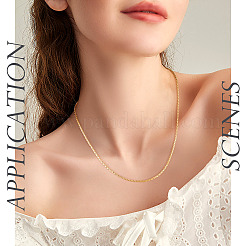 Brass Box Chain Necklace&nbsp;NJEW-TA0001-16