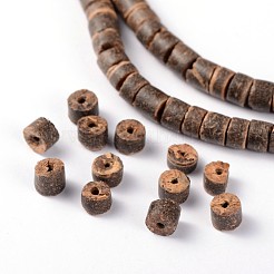 天然なココナッツ列ビーズ連売り  キャメル  5.5x3~5.5mm  穴：1mm  約148個/連  22.4インチ&nbsp;COCB-O001-09