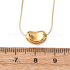 304 Stainless Steel Bean Pendant Necklaces for Women&nbsp;NJEW-K255-40G