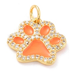 Real 18K Gold Plated Brass Micro Pave Cubic Zirconia Charms&nbsp;ZIRC-L100-085G