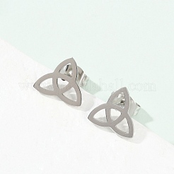 Non-Tarnish 304 Stainless Steel Stud Earrings&nbsp;EJEW-P235-01P