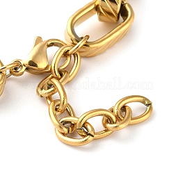 304 Stainless Steel Box Chain Bracelet&nbsp;STAS-Z055-06G