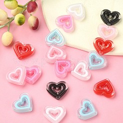 30Pcs 6 Colors Acrylic Beads&nbsp;SACR-YW0001-61