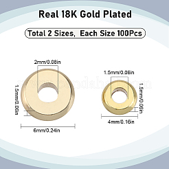 200Pcs 2 Styles Brass Spacer Beads&nbsp;KK-SC0004-04