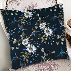 花柄ポリエステル生地  服飾材料  撥水性  カラフル  147.5x0.04cm&nbsp;DIY-WH0410-98