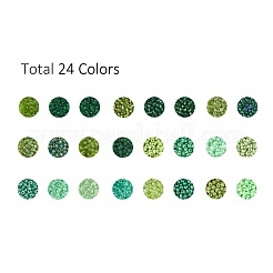 288G 24 Colors Glass Seed Beads&nbsp;SEED-JQ0005-01D-3mm