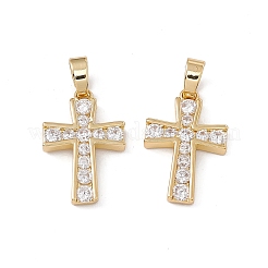 Brass Cubic Zirconia Pendants&nbsp;KK-E068-VC063