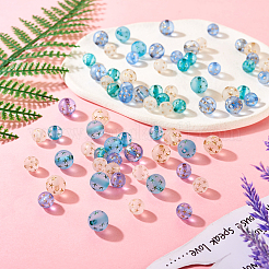 75Pcs 6 Styles Transparent Frosted Resin Beads&nbsp;RESI-TA0002-42