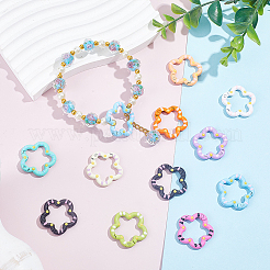 20Pcs Spray Painted Alloy Spring Gate Rings&nbsp;FIND-ME0004-09