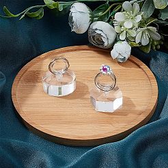 2Pcs 2 Style Transparent Acrylic Ring Display Rack&nbsp;AJEW-FG0001-60