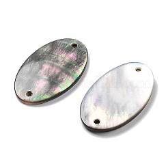 Natural Black Lip Shell Connector Charms&nbsp;SSHEL-D084-06A