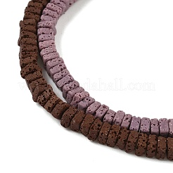 Handmade Porcelain Imitation Lava Rock Beads Strands&nbsp;PORC-P032-03M