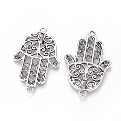 Tibetan Style Alloy Links connectors&nbsp;TIBEP-G023-11AS