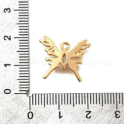 Brass Micro Pave Cubic Zirconia Pendants&nbsp;KK-B152-27D-G