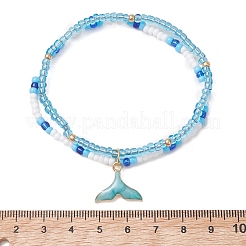 Ocean Alloy Charm Bracelets&nbsp;BJEW-MZ00338-02