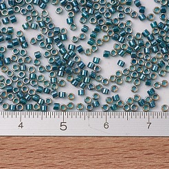 MIYUKIデリカビーズ  シリンダー  日本製シードビーズ  11/0  （db0921)輝く青い裏地トパーズ  1.3x1.6mm  穴：0.8mm  約2000PCS /ボトル  10 G /ボトル&nbsp;SEED-JP0008-DB0921