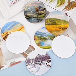 Wood and Linen Painting Canvas Panels&nbsp;DIY-NB0001-72B