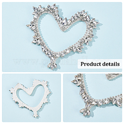 2Pcs Hollow Heart Handicraft Beading Felt Appliques&nbsp;PATC-FG0001-53