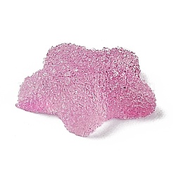 樹脂デコデンカボション  模造キャンディー  ツートン  グラデーションカラー  スター  蘭  17x18x6mm&nbsp;CRES-Y001-02A-05