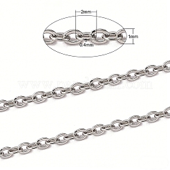Tarnish Resistant 304 Stainless Steel Cable Chains&nbsp;CHS-K002-33