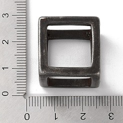 PVD真空メッキ304ステンレスペンダント  立方体のチャーム  ブラック  21x21x21mm  内径：15.5x15.5mm&nbsp;STAS-L223-14EB