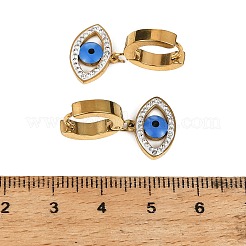 3 Pairs Evil Eye 304 Stainless Steel Enamel Hoop & Stud Earring Sets&nbsp;EJEW-Z166-02G-02