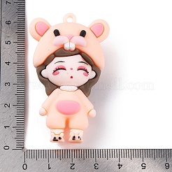 The 12 Chinese Zodiac Girl Doll PVC Plastic Pendants&nbsp;LS-KY-S172-16A