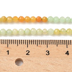 Gradient Color Natural Myanmar Jade Beads Strands&nbsp;G-D306-A04-3mm