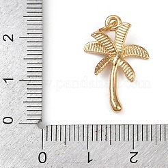 304ステンレスペンダント  丸カン付き  ゴールドカラー  ココヤシの木  22x15x3mm  穴：3.4mm&nbsp;X-STAS-K301-03F-G