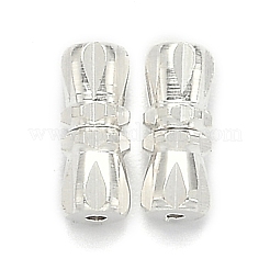 真鍮製ネジ式クラスプ  銀  12x5mm&nbsp;KK-C2965-S