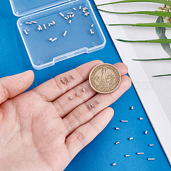 50Pcs 3 Styles 925 Sterling Silver Tube Beads&nbsp;STER-PH0003-48