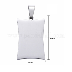 Tarnish Resistant 304 Stainless Steel Pendants&nbsp;STAS-I140-25S