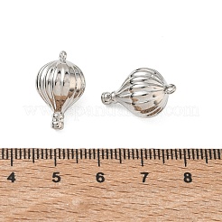 合金ペンダント  熱気球チャーム  ラックめっき  カドミウムフリー＆鉛フリー  プラチナ  18.5x12x12mm  穴：1.2mm&nbsp;AL-CBA5609-13P