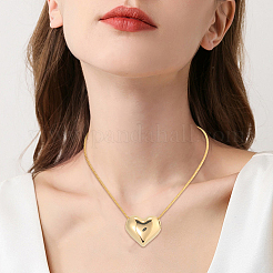 304ステンレススチールビーズ5個  PVD真空メッキ  ハート  18KGP本金メッキ  18.5x21x8mm  穴：6x3.5mm&nbsp;STAS-BBC0007-35