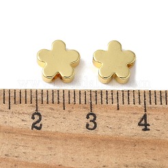 真鍮ビーズ  ラックめっき  鉛フリー＆カドミウムフリー  花  18KGP本金メッキ  7.8x8x3mm  穴：1.6mm&nbsp;KK-S518-20G
