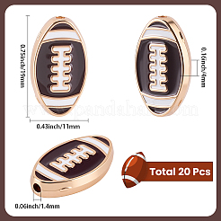20Pcs Alloy Enamel Beads&nbsp;ENAM-SC0008-23