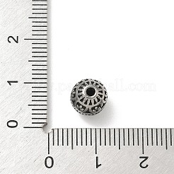 304ステンレススチールビーズ  ラウンド  アンティークシルバー  8x8.5mm  穴：1.8mm&nbsp;STAS-H238-08A-AS