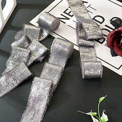 ほつれたポリエステルのリボン  フリンジ 切りっぱなし リボン  結婚式の招待状  花束  ギフト包装  ゲインボロ  1-1/2インチ（38mm）  約5ヤード/ロール&nbsp;DIY-TAC0023-39B
