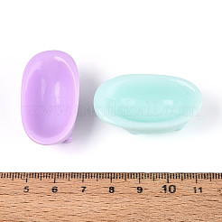 ドールハウス用の不透明樹脂製装飾  バスタブ  ミックスカラー  37.5~39.5x21x15~16mm&nbsp;RESI-T025-47M