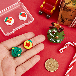 クリスマス シリコン ジョイスティック キャップ 4個 4スタイル  サムグリップ  ゲームパッド用  ゲームコントローラ  混合図形  17.5~21.5x17~20.5x7.5mm  内径：11mm  1個/スタイル&nbsp;DIY-GF0011-59A