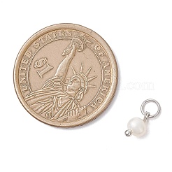 Natural Cultured Freshwater Pearl Potato Charms&nbsp;PALLOY-JF04505-02