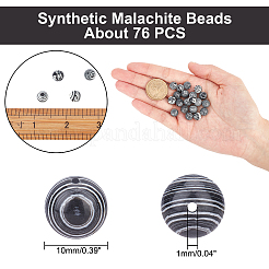 Synthetic Malachite Beads Strands&nbsp;G-AR0002-90