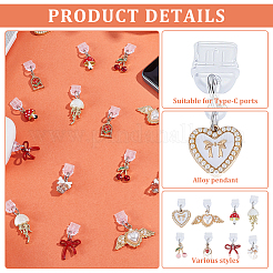 2 Sets Plastic Mobile Dustproof Plugs&nbsp;HJEW-ME0001-22